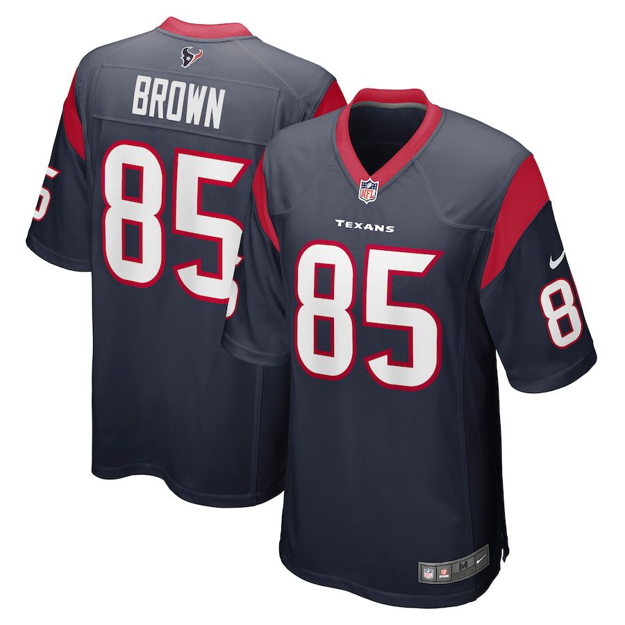 Men Houston Texans #85 Pharaoh Brown Nike Navy Game NFL Jersey->houston texans->NFL Jersey